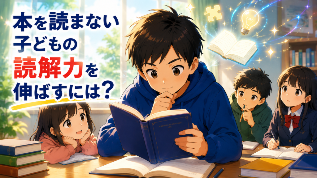 本を読まない子どもの読解力を伸ばすには?